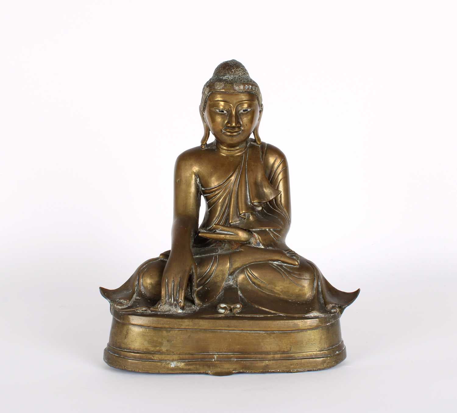 Lot 14 - A 19th Century Burmese Bronze Buddha Shakyamuni