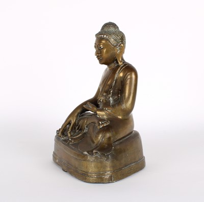 Lot 14 - A 19th Century Burmese Bronze Buddha Shakyamuni