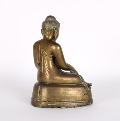 Lot 14 - A 19th Century Burmese Bronze Buddha Shakyamuni