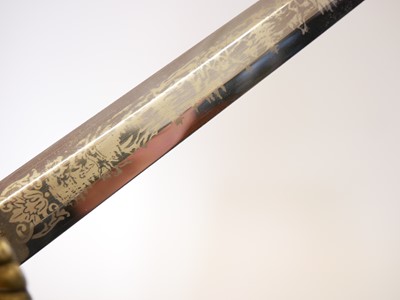 Lot 129 - Whitby Soligen hunting dagger, the double...