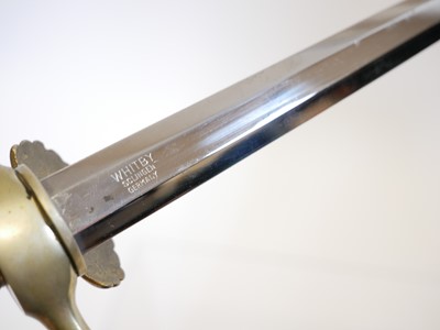 Lot 129 - Whitby Soligen hunting dagger, the double...