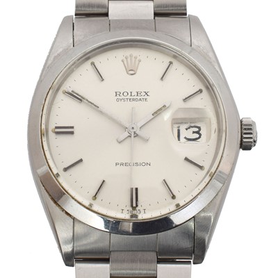 Lot 146 - A 1960s Rolex Oysterdate Precision wristwatch, ref. 6694.