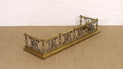 Lot 223 - A Victorian Brass Fender