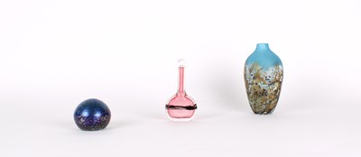 Lot 67 - Iridescent Glass Paperweight by Norman Stuart Clarke (British, Active 20th/21st Century)