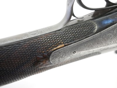 Lot Henry Allen of 10 bore side by side hammer gun,...