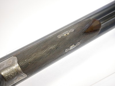 Lot Henry Allen of 10 bore side by side hammer gun,...