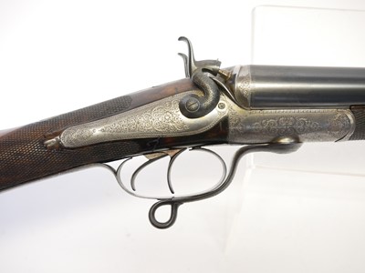 Lot Henry Allen of 10 bore side by side hammer gun,...