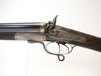 Lot Henry Allen of 10 bore side by side hammer gun,...