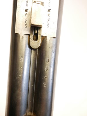 Lot Henry Allen of 10 bore side by side hammer gun,...