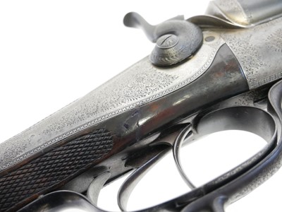 Lot Henry Allen of 10 bore side by side hammer gun,...