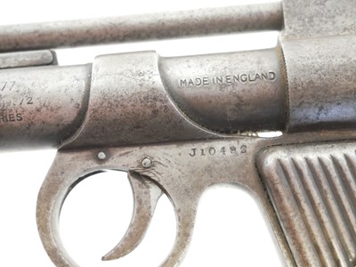Lot Webley Junior .177 air pistol, cylinder number...