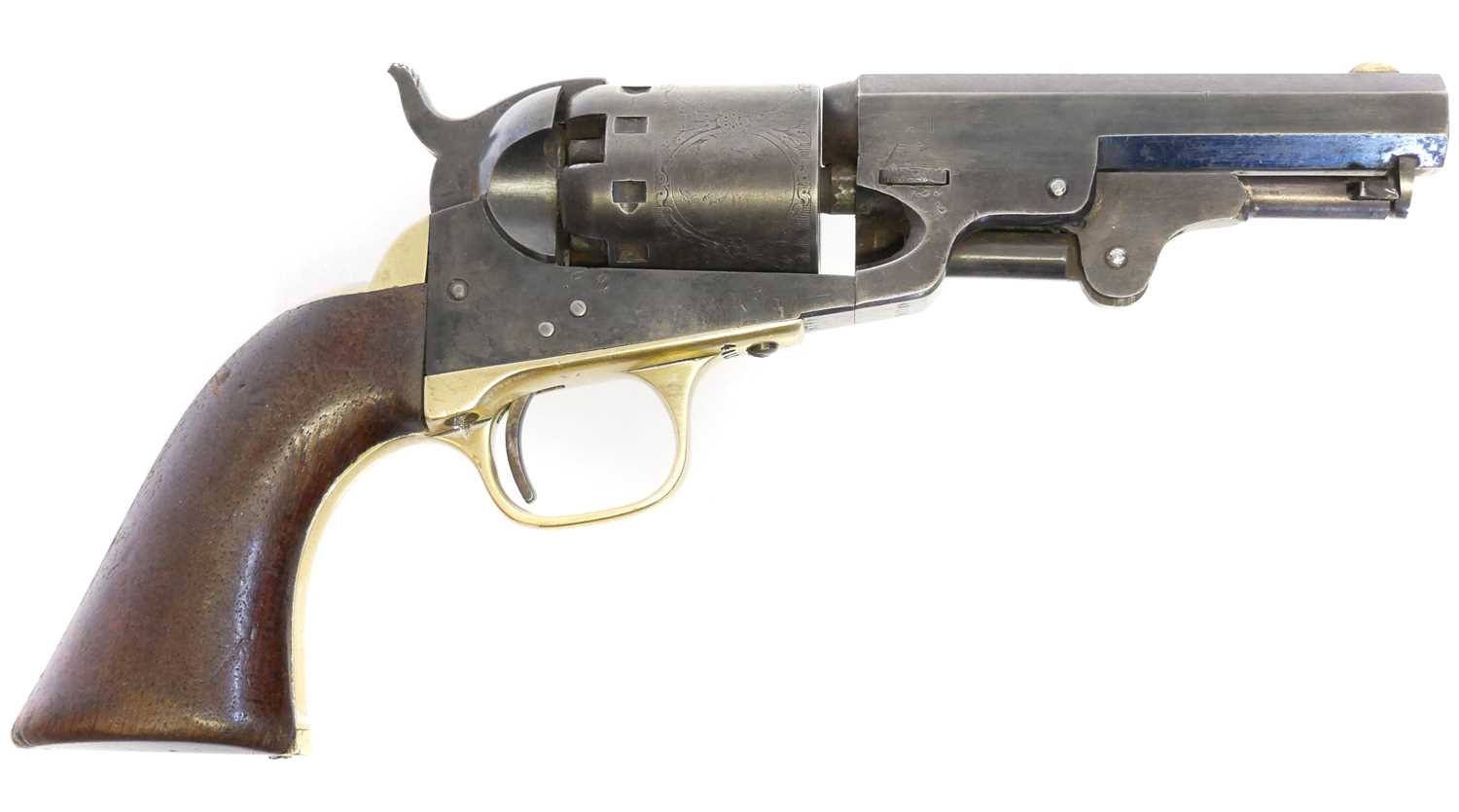 Lot Manhattan .36 percussion revolver, matching...