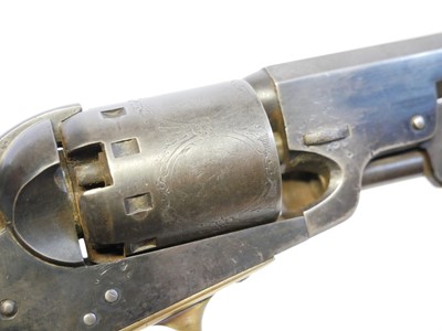 Lot Manhattan .36 percussion revolver, matching...