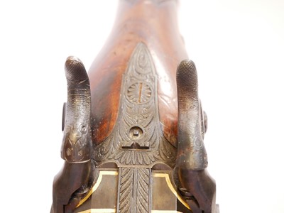 Lot Percussion double barrel Howdah pistol by...