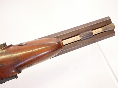 Lot Percussion double barrel Howdah pistol by...