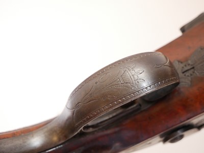 Lot Percussion double barrel Howdah pistol by...