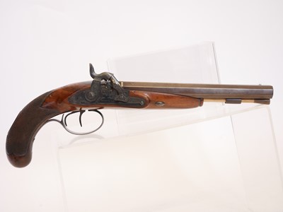 Lot Percussion double barrel Howdah pistol by...
