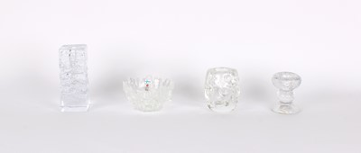 Lot 28 - Group of Scandinavian Clear and Textured Glass