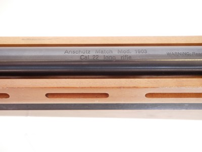 Lot Anschutz Match Model 1903 .22lr bolt action...