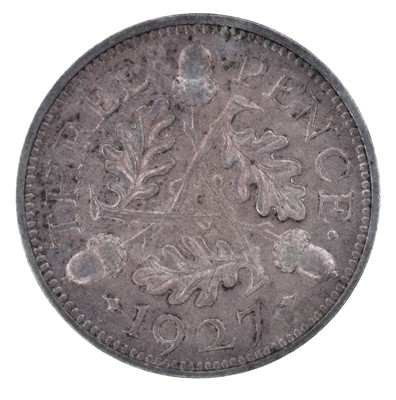 Lot 56 - King George V, Proof Threepence, 1927