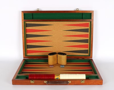 Lot A Privately Made Backgammon Set