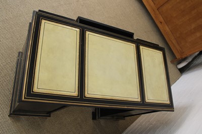Lot 187 - An Early-Mid 20th Century Black Lacquered 'Chinoiserie' Writing Desk in the Georgian Style