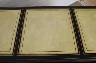 Lot 187 - An Early-Mid 20th Century Black Lacquered 'Chinoiserie' Writing Desk in the Georgian Style