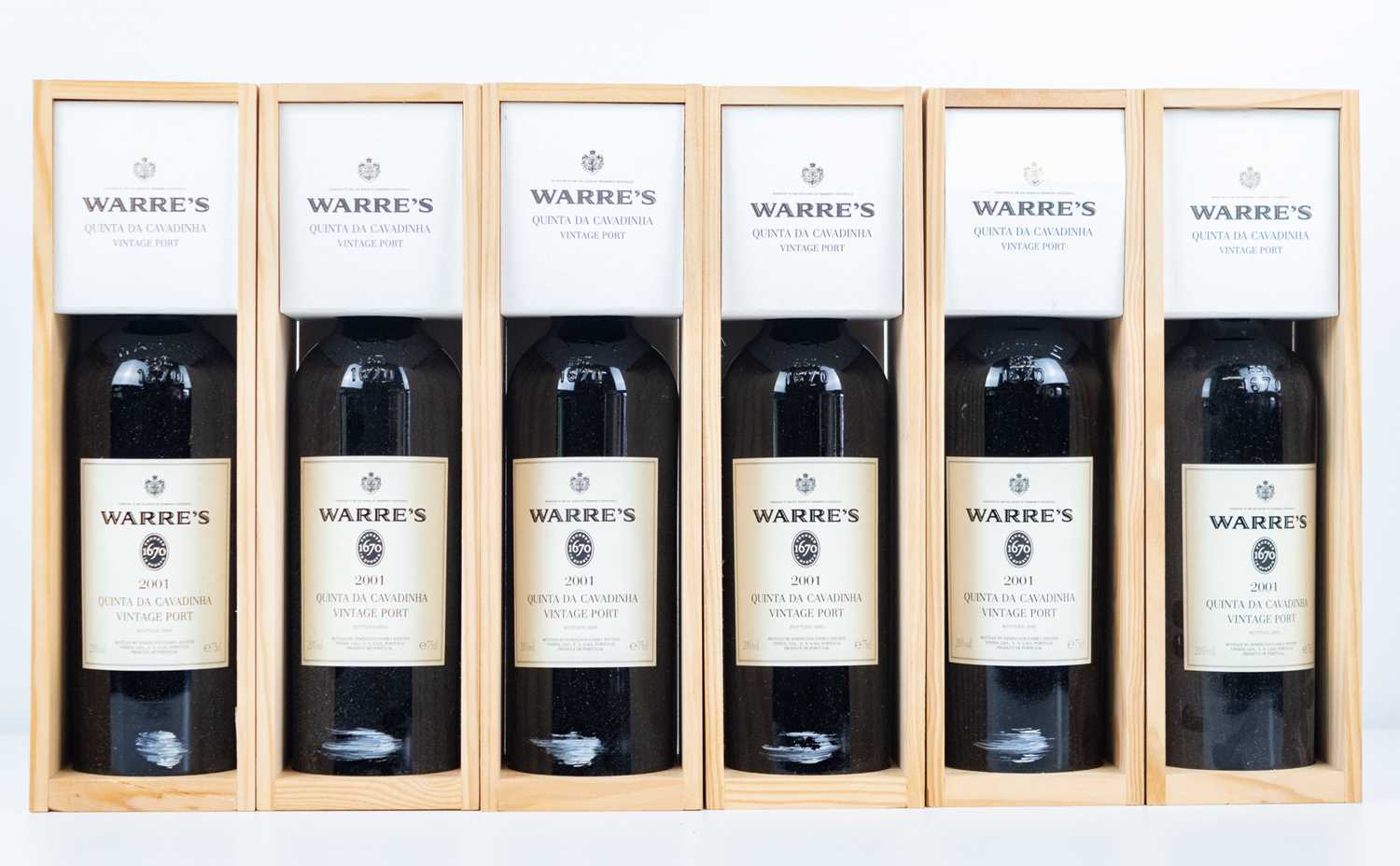 Lot 104 - 6 bottles Warre’s Quinta da Cavadinha Vintage Port 2001