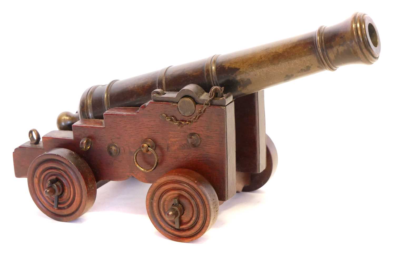 Lot 162 - 19th-century bronze signal cannon, 10inch 22...