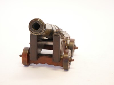 Lot 162 - 19th-century bronze signal cannon, 10inch 22...