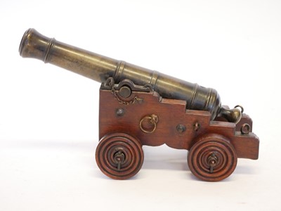 Lot 162 - 19th-century bronze signal cannon, 10inch 22...