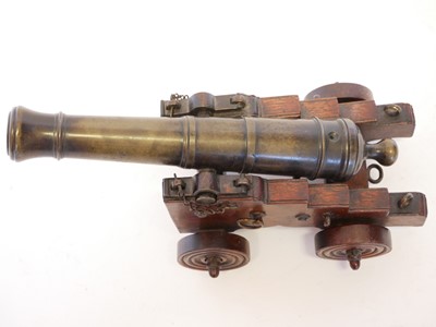 Lot 162 - 19th-century bronze signal cannon, 10inch 22...