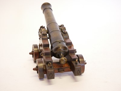 Lot 162 - 19th-century bronze signal cannon, 10inch 22...