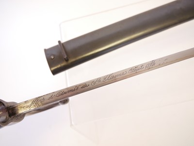Lot 151 - French Mle.1866 bayonet and scabbard, serial...