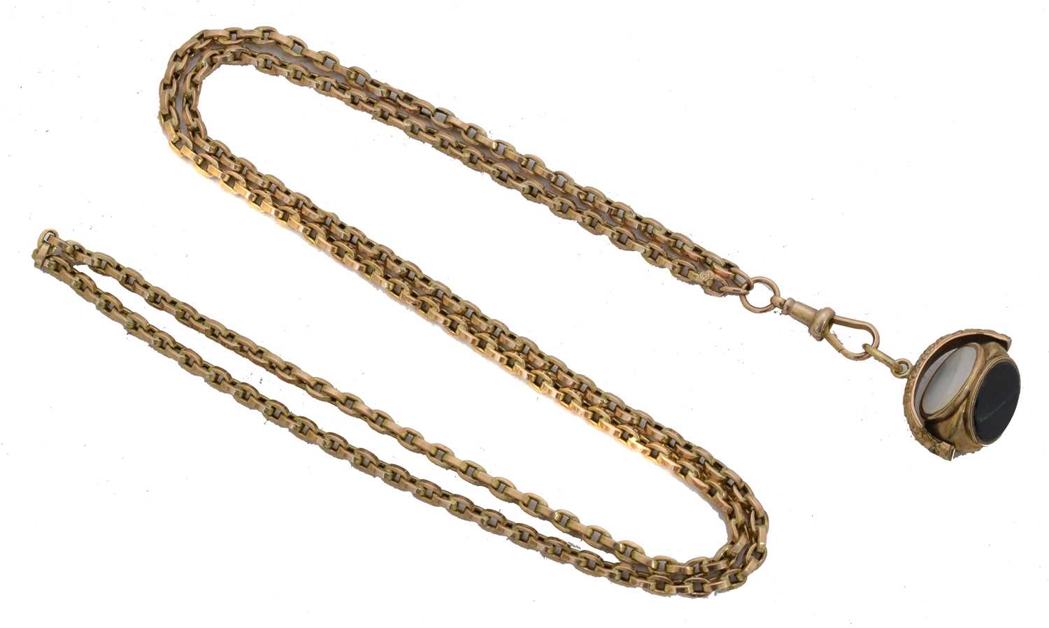Lot 35 - A longuard chain.