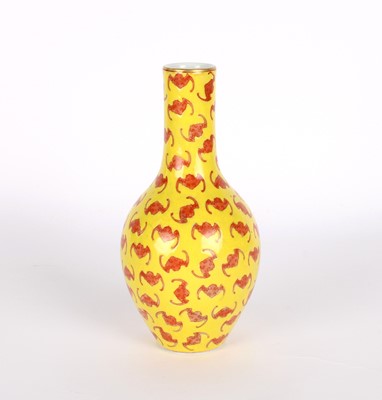 Lot 27 - A Chinese "Hundred Bats" Pear Shaped Vase