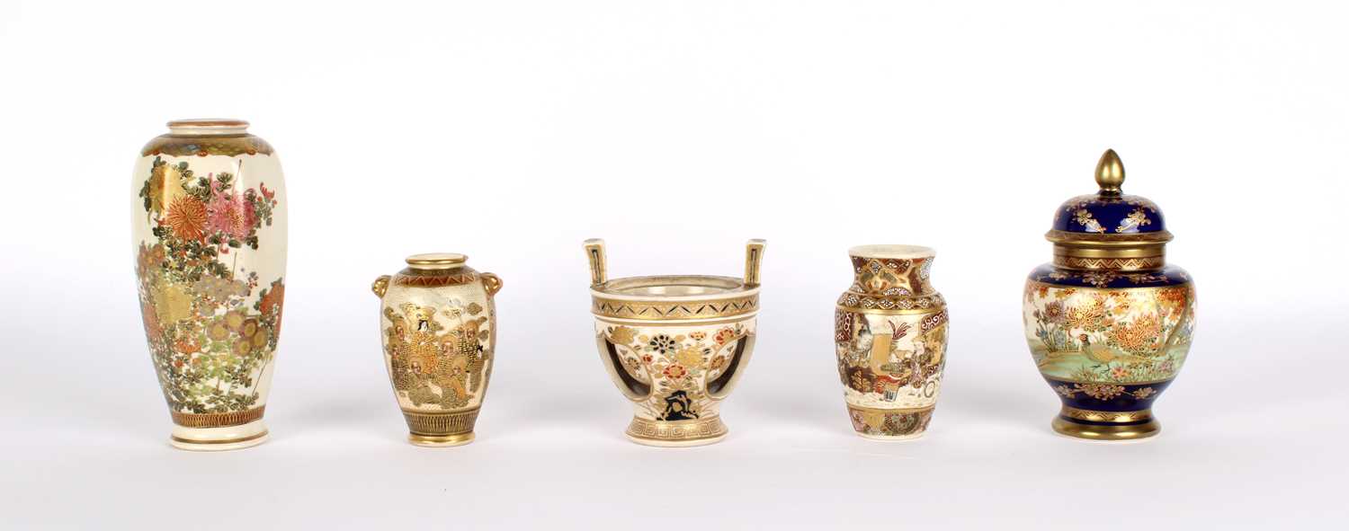 Lot 30 - A Group of Japanese Satsuma Ware