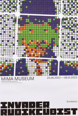 Lot 274 - "Invader Rubikcubist" Exhibition Poster