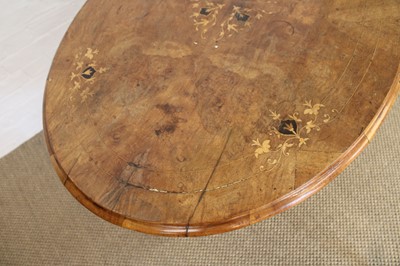 Lot 190 - A Victorian Walnut and Marquetry Breakfast or Centre Table