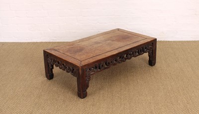Lot 200 - A Late 19th/Early 20th Century Chinese Carved Rosewood Low Table