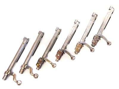Lot Six rifle bolts, two for P14 rifles, four for...