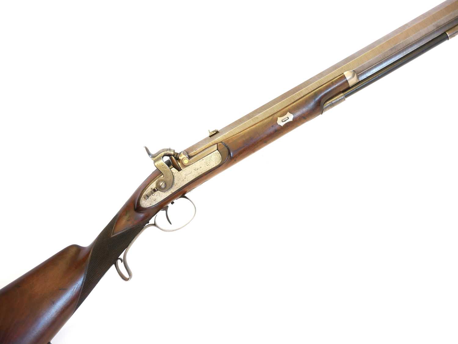 Lot Lovat 16 bore percussion rifle, 28inch heavy...