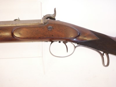 Lot Lovat 16 bore percussion rifle, 28inch heavy...