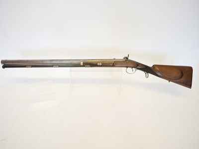 Lot Lovat 16 bore percussion rifle, 28inch heavy...