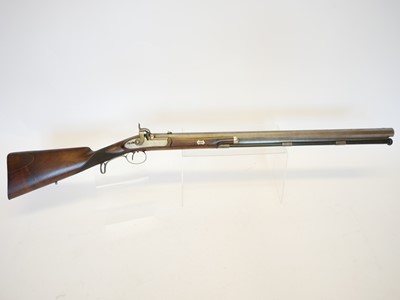 Lot Lovat 16 bore percussion rifle, 28inch heavy...