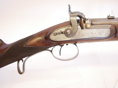 Lot Lovat 16 bore percussion rifle, 28inch heavy...