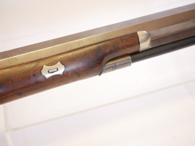 Lot Lovat 16 bore percussion rifle, 28inch heavy...