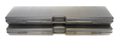 Lot Two large plastic gun cases, with internal...