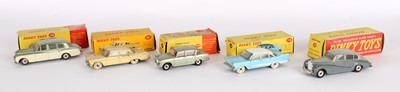 Lot 291 - Five Dinky Toys Diecast Models by Meccano Ltd.