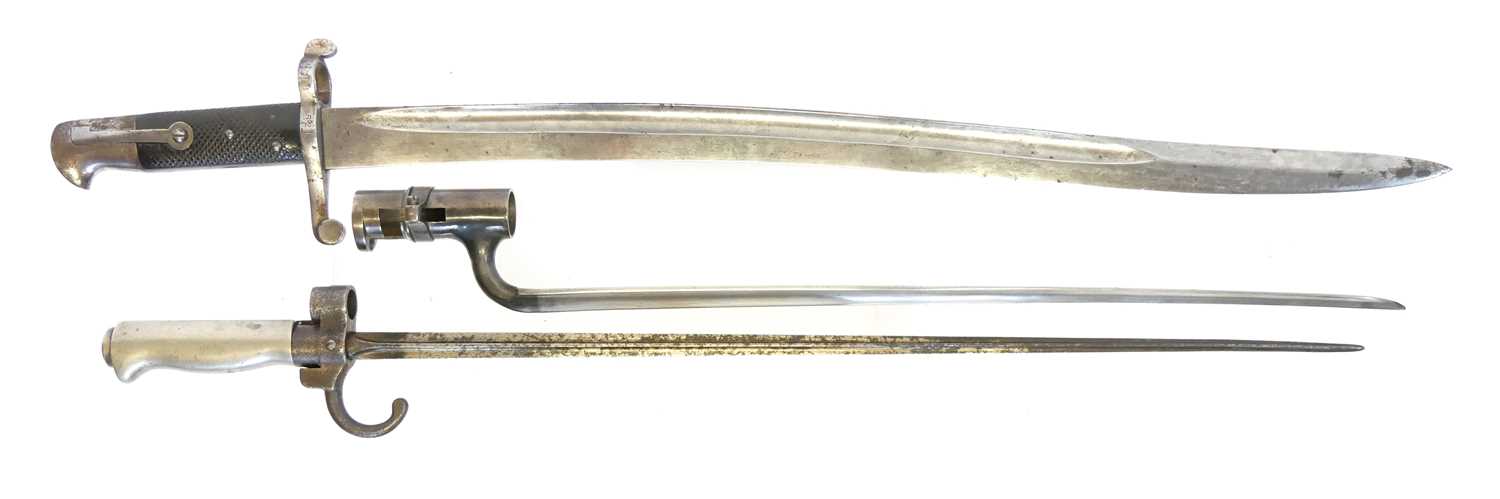Lot 150 - Three bayonets, to include a P1856 Enfield...